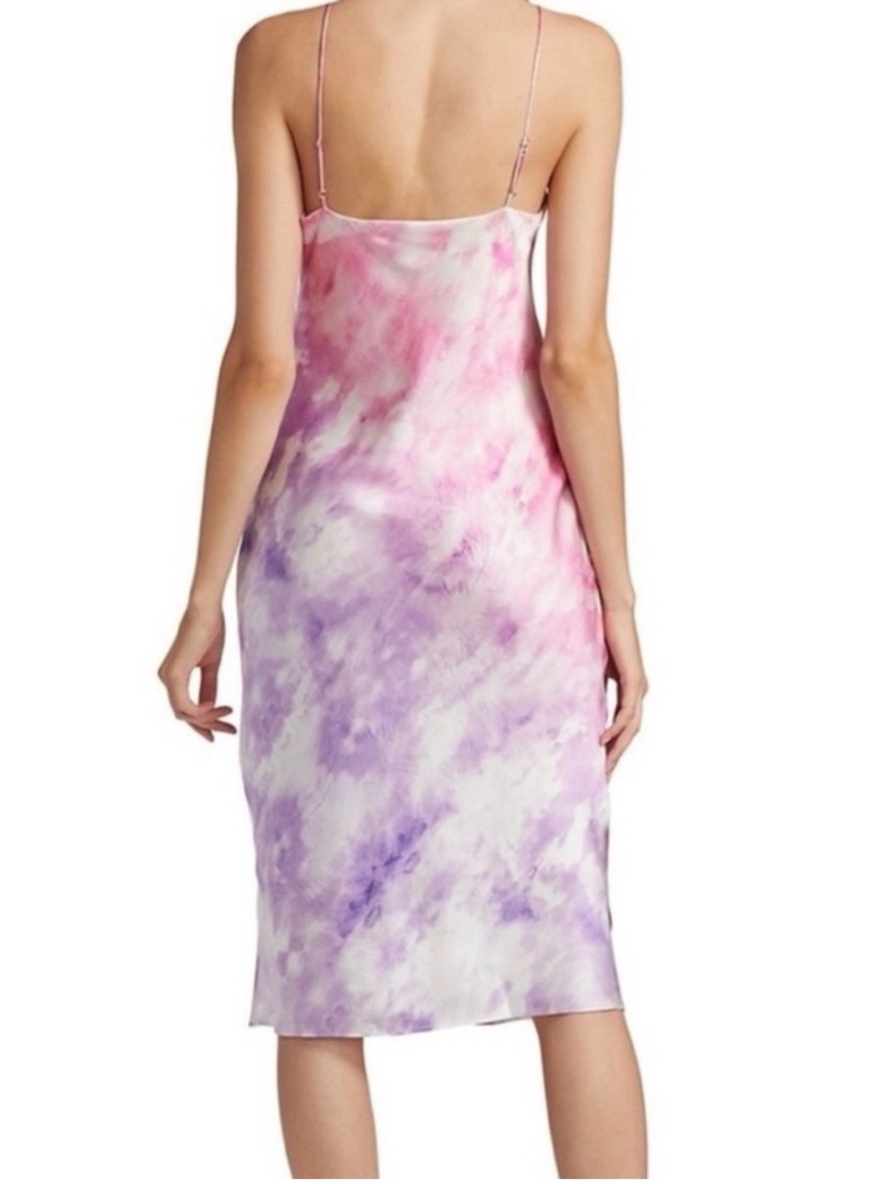 Cami NYC Pink & Purple Tie-Dye Slip Midi - Picture 2 of 8
